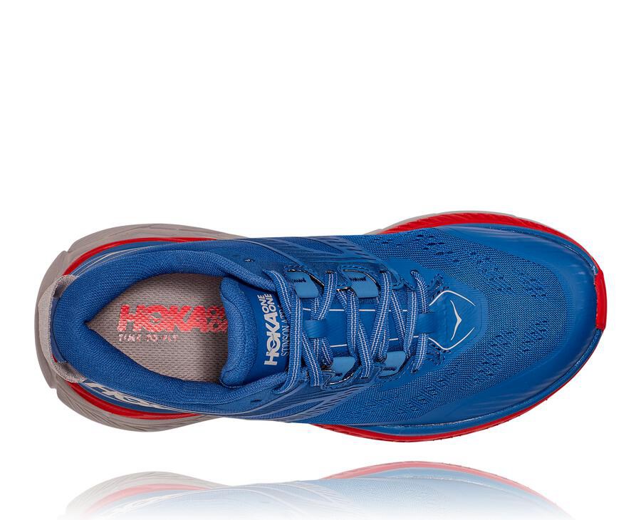 Hoka One One Trainers Mens Blue - Stinson Atr 6 - 73569TXME